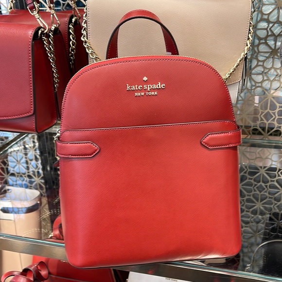 Kate Spade Staci Dome Backpack 
Red Currant - Picture 15 of 16